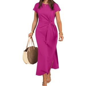 Elegant Pink Maxi Dress